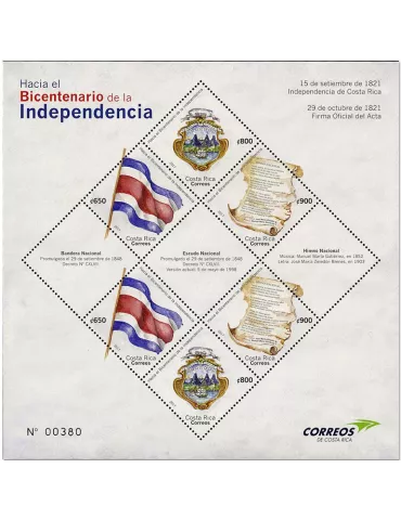 n° 59 - Timbre COSTA RICA Blocs et feuillets