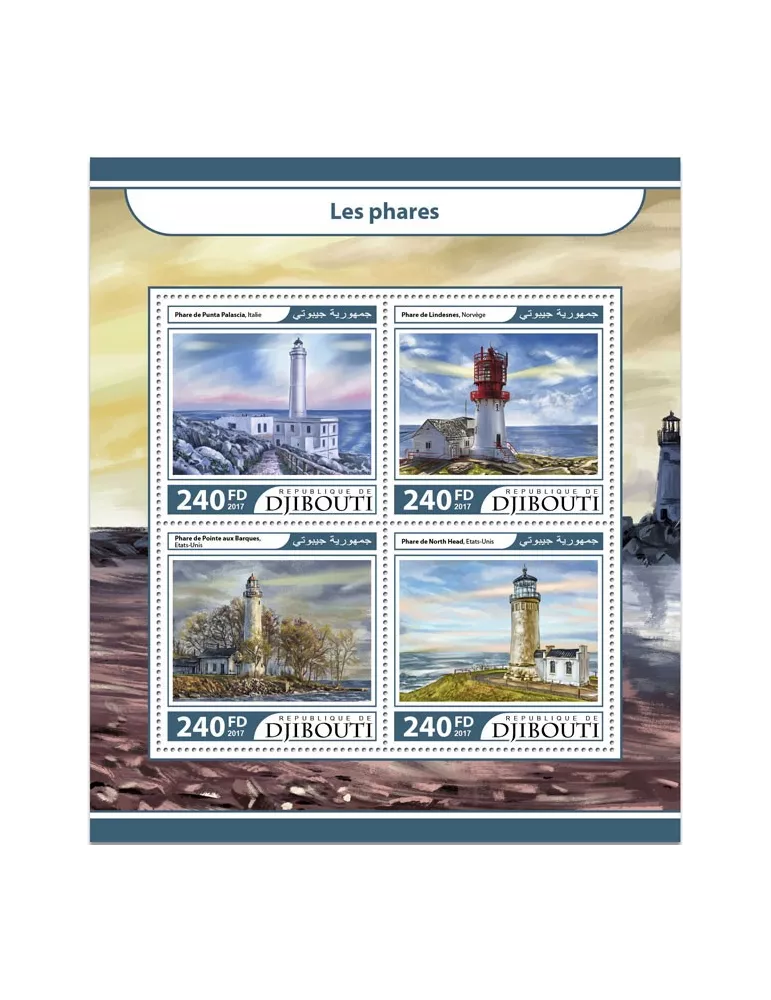 n° 1492/1495 - Timbre DJIBOUTI Poste
