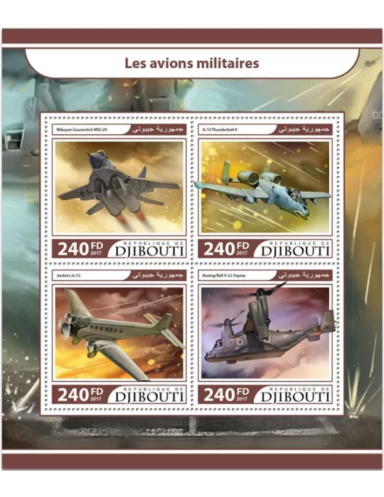 n° 1504/1507 - Timbre DJIBOUTI Poste