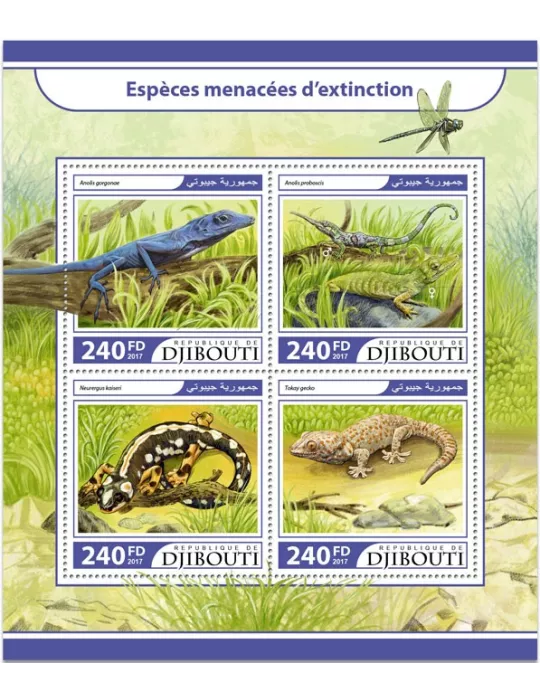 n° 1548/1551 - Timbre DJIBOUTI Poste