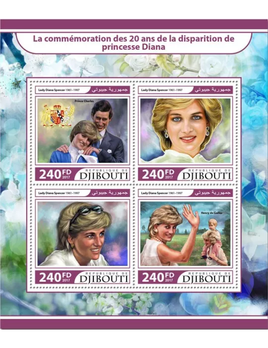 n° 1556/1559 - Timbre DJIBOUTI Poste