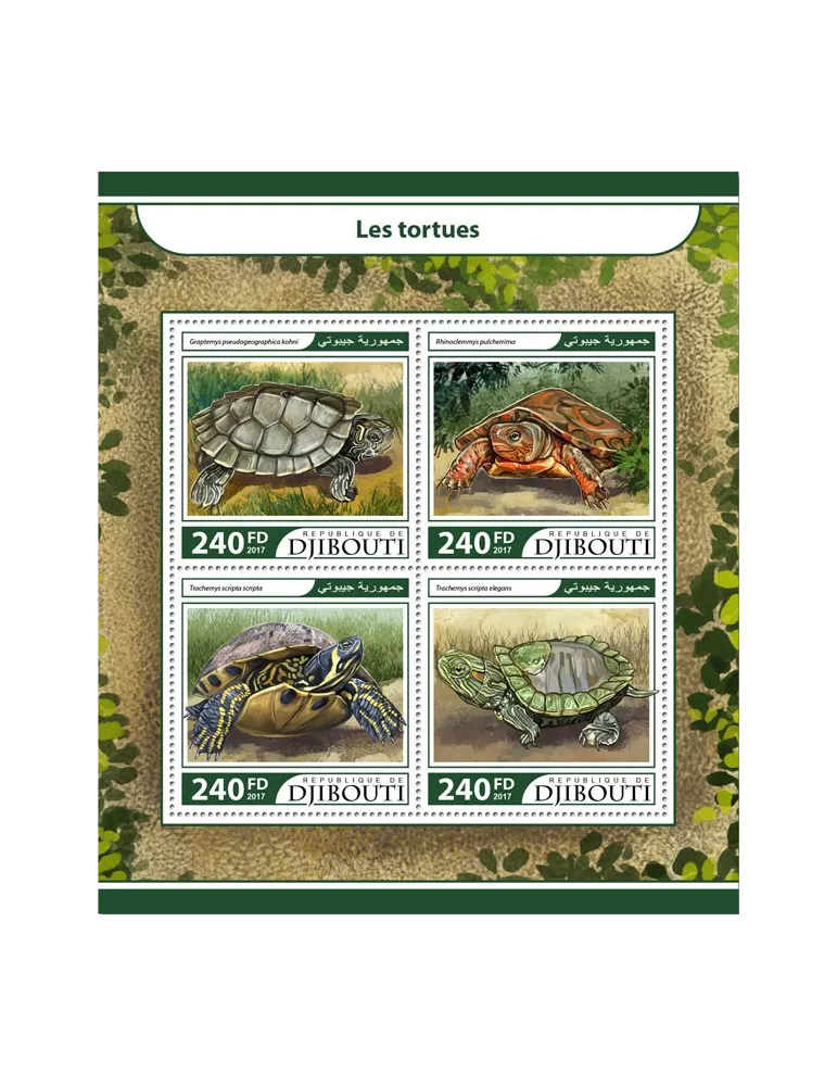 n° 1568/1571 - Timbre DJIBOUTI Poste