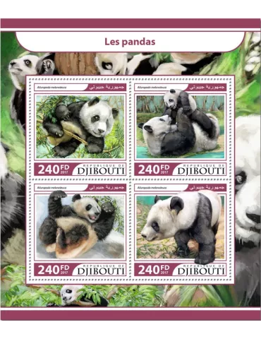 n° 1580/1583 - Timbre DJIBOUTI Poste