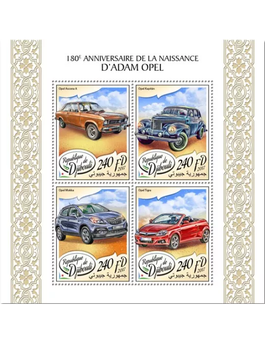 n° 1632/1635 - Timbre DJIBOUTI Poste