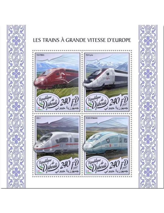 n° 1636/1639 - Timbre DJIBOUTI Poste