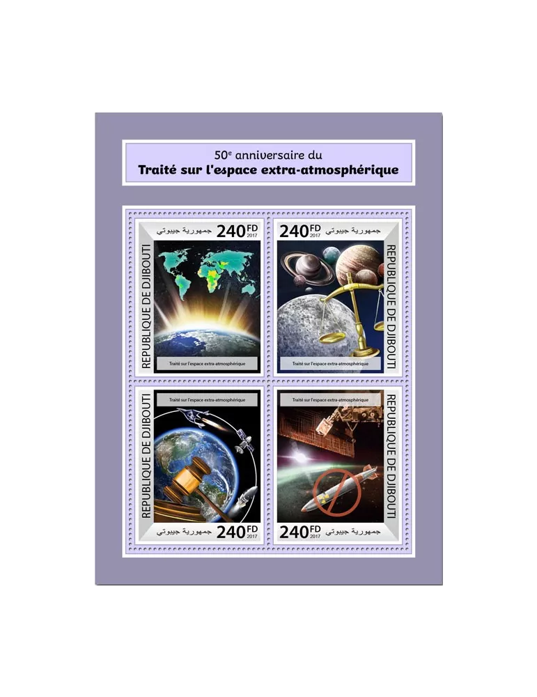 n° 1688/1691 - Timbre DJIBOUTI Poste