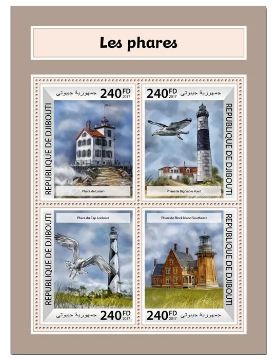 n° 1692/1695 - Timbre DJIBOUTI Poste
