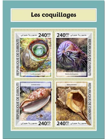 n° 1736/1739 - Timbre DJIBOUTI Poste