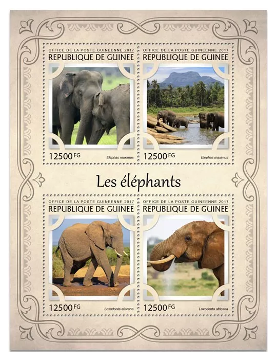 n° 8653/8656 - Timbre GUINÉE Poste