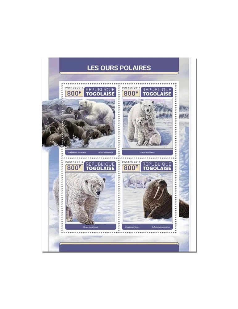 n° 5650/5653 - Timbre TOGO  Poste