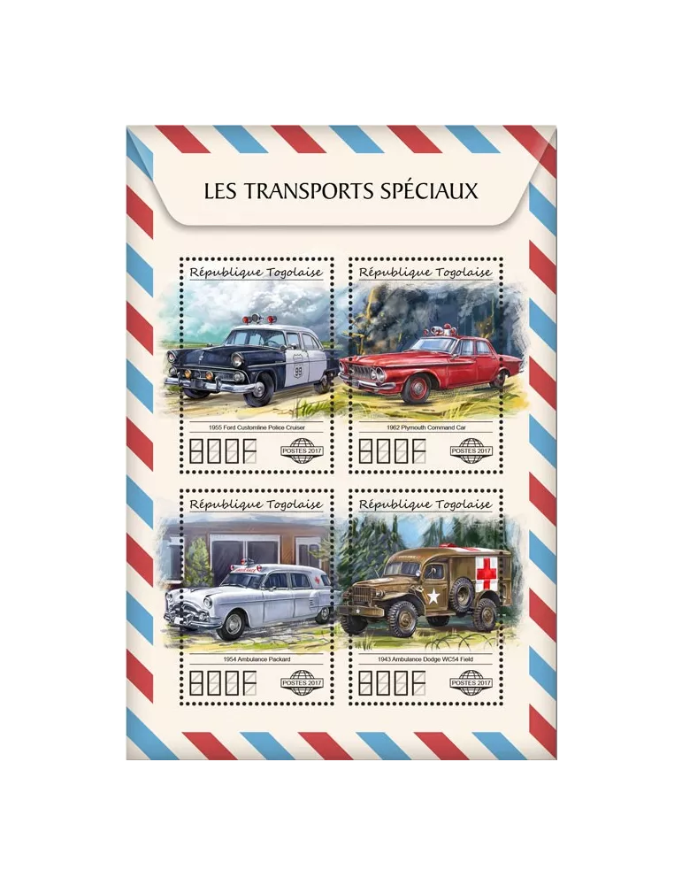 n° 5865/5868 - Timbre TOGO  Poste