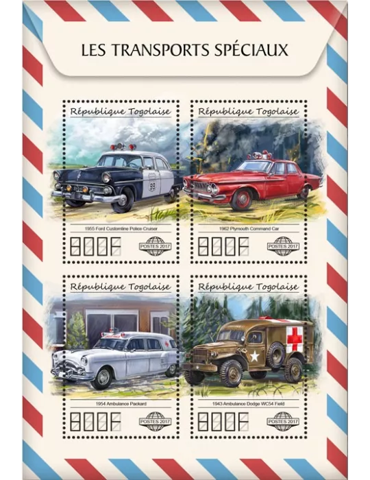 n° 5865/5868 - Timbre TOGO  Poste