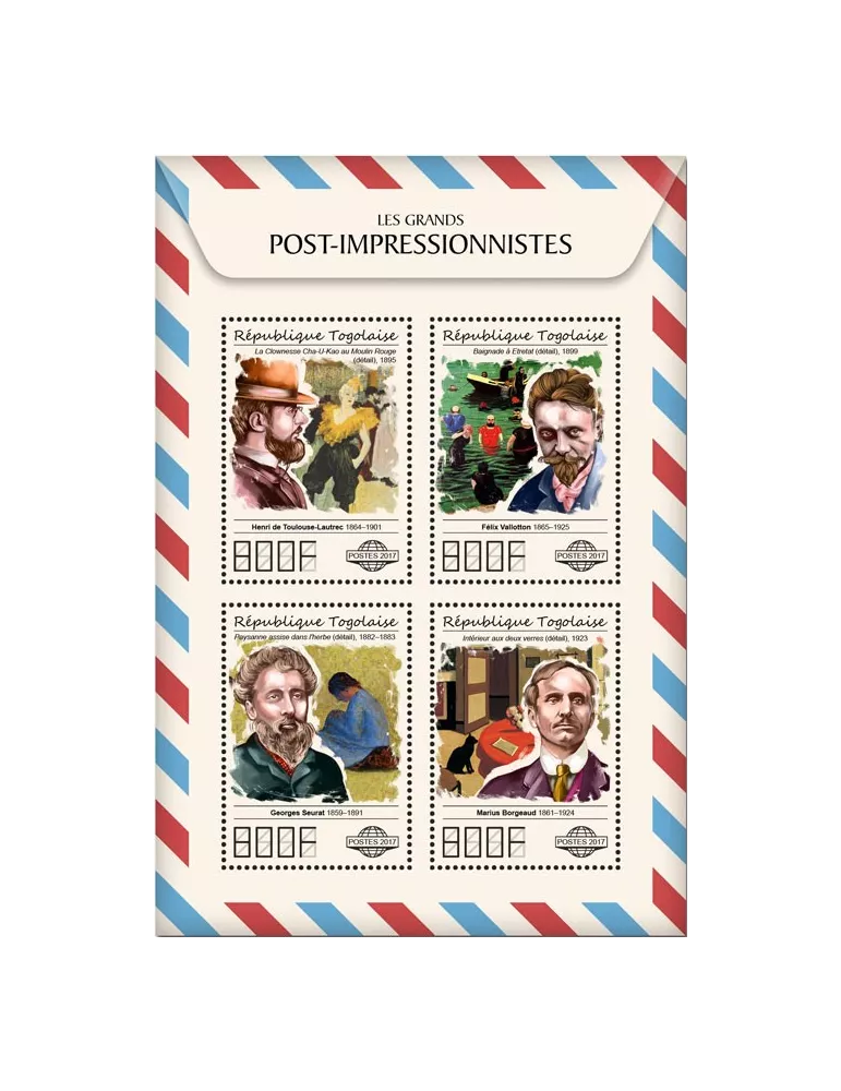 n° 5893/5896 - Timbre TOGO  Poste