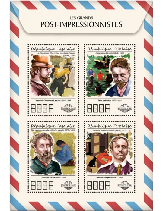 n° 5893/5896 - Timbre TOGO  Poste