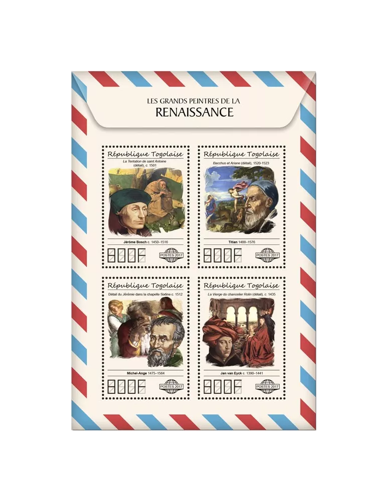 n° 5913/5916 - Timbre TOGO  Poste