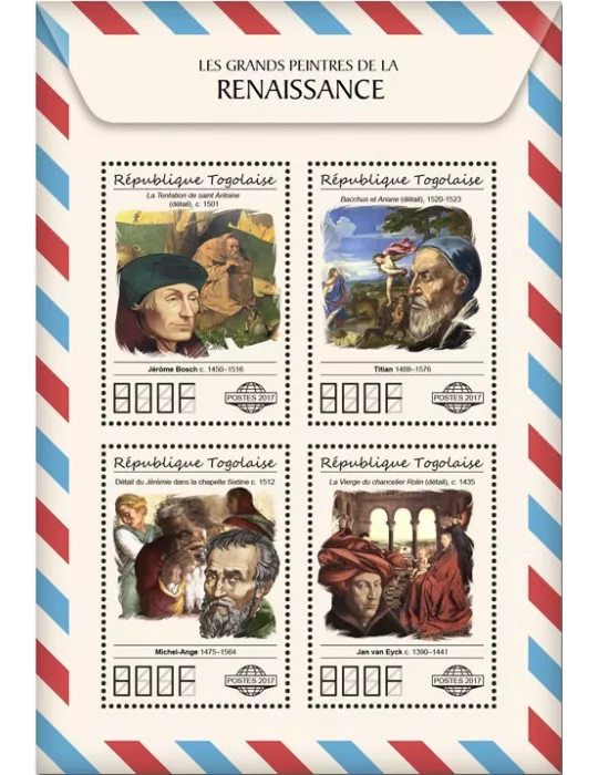 n° 5913/5916 - Timbre TOGO  Poste