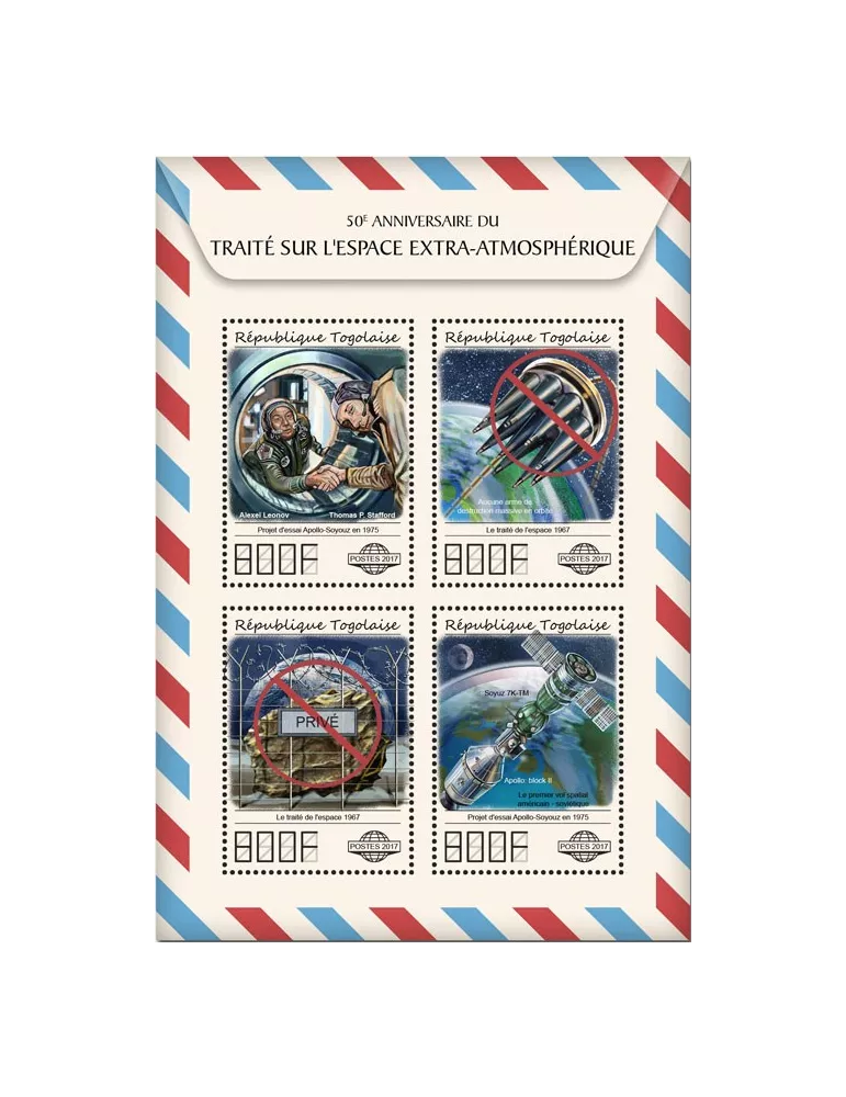 n° 5925/5928 - Timbre TOGO  Poste