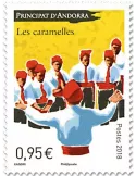 n° 813 - Timbre Andorre Poste