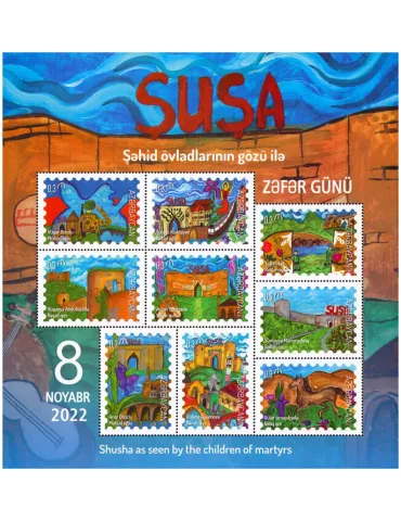 n° 1286/1294 - Timbre AZERBAIDJAN Poste