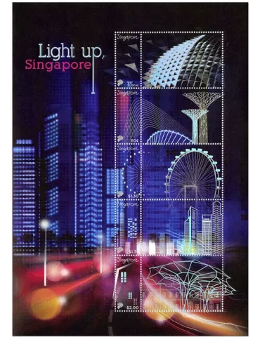 n° 4 - Timbre SINGAPOUR Poste