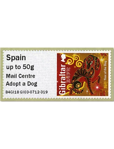 n° 92 - Timbre GIBRALTAR Timbres de distributeurs