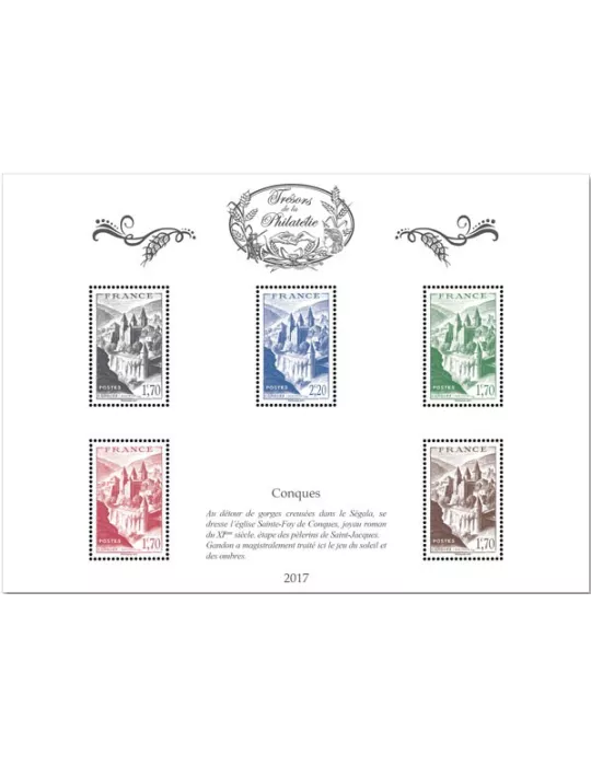 Blocs TRESORS DE LA PHILATELIE (2017)