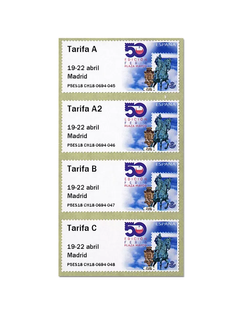 n° 148 - Timbre ESPAGNE Timbres de distributeurs