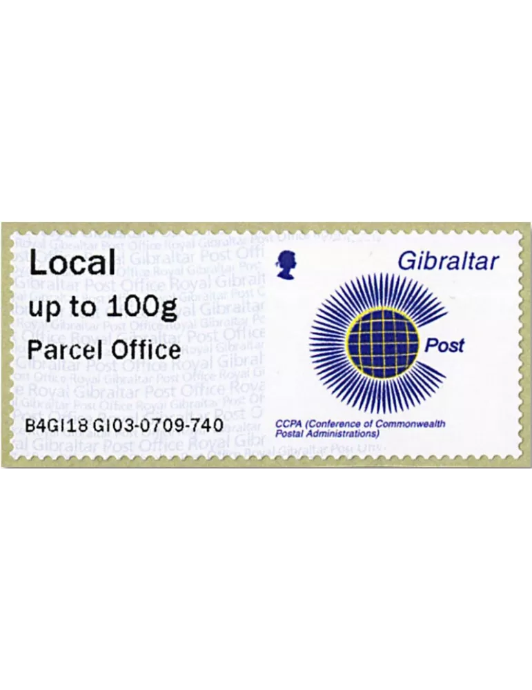 n° 89a - Timbre GIBRALTAR Timbres de distributeurs