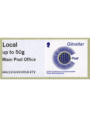 n° 90 - Timbre GIBRALTAR Timbres de distributeurs