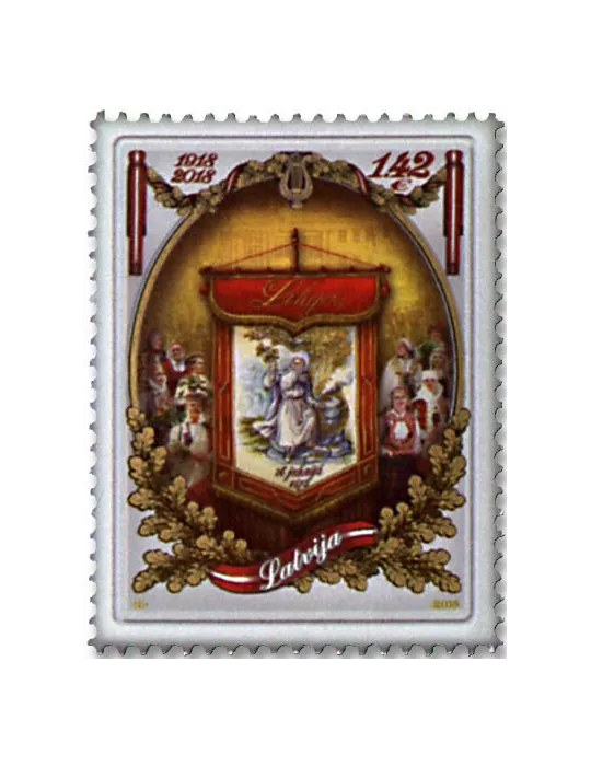 n° 1020/1022 - Timbre LETTONIE Poste