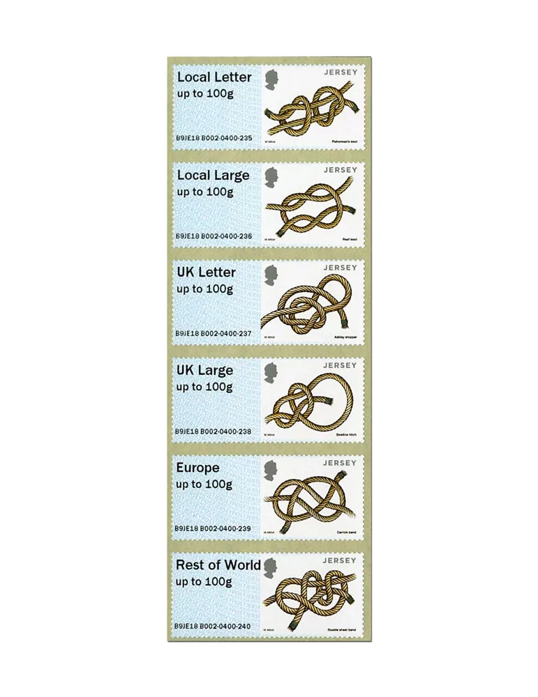 n° 99/104 - Timbre JERSEY Timbres de distributeurs