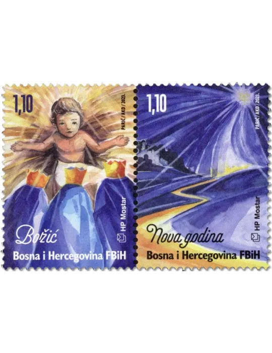 n° 594/595 - Timbre HERCEG-BOSNA Poste