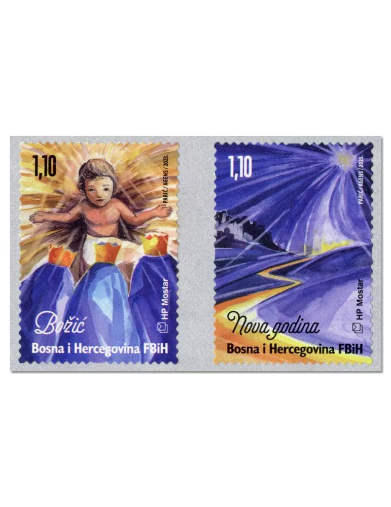 n° 596/597 - Timbre HERCEG-BOSNA Poste