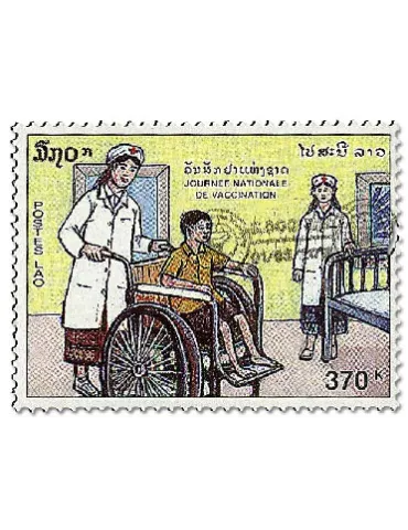 n° 1252A/1253A - Timbre LAOS Poste