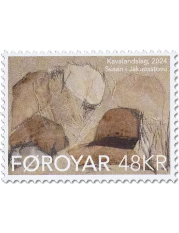 n° 1087/1088 - Timbre ILE FEROE Poste 2