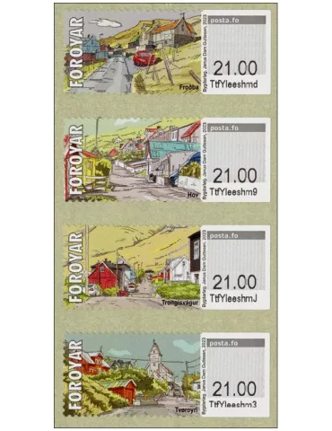 n° 73/76 - Timbre ILE FEROE Timbres de distributeurs