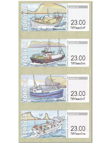n° 77/80 - Timbre ILE FEROE Timbres de distributeurs