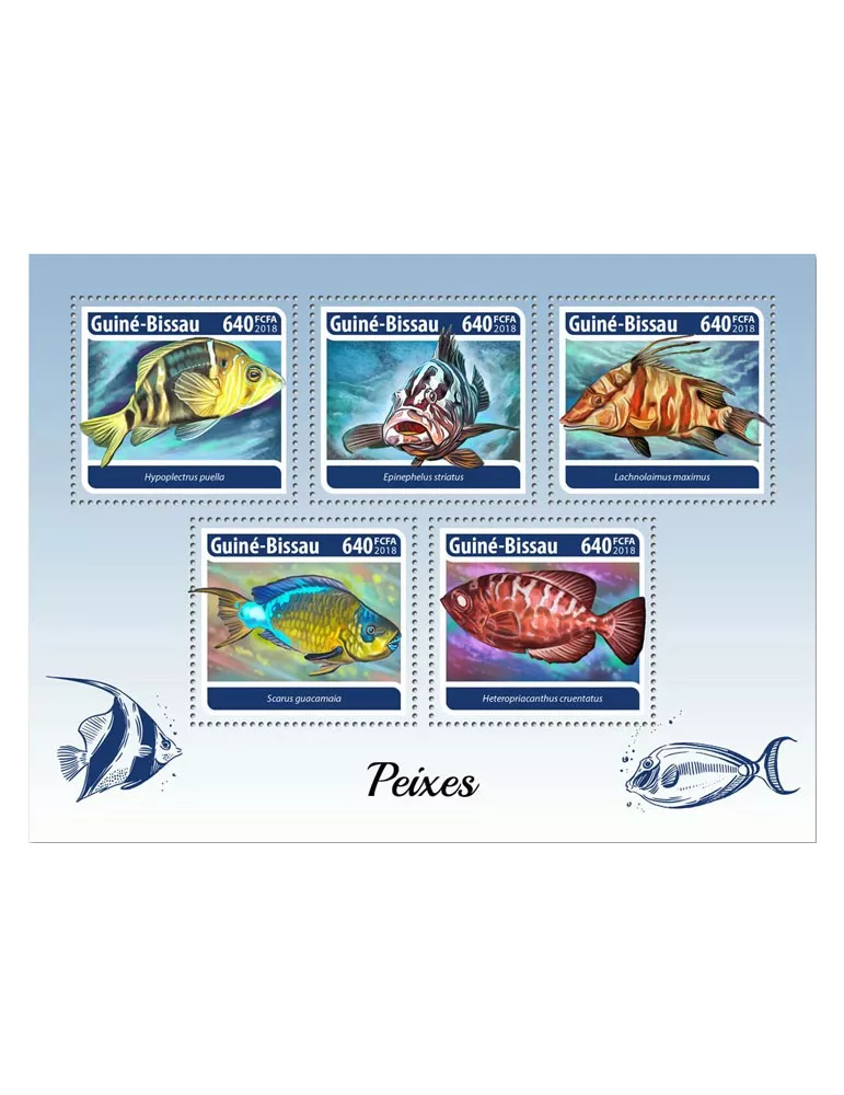 n° 7492/7496 - Timbre GUINÉE-BISSAU Poste