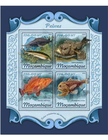 n° 7570/7573 - Timbre MOZAMBIQUE Poste