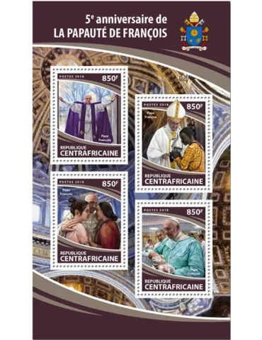 n° 5489/5492 - Timbre CENTRAFRIQUE Poste