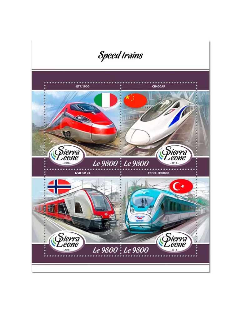 n° 7625/7628 - Timbre SIERRA LEONE Poste