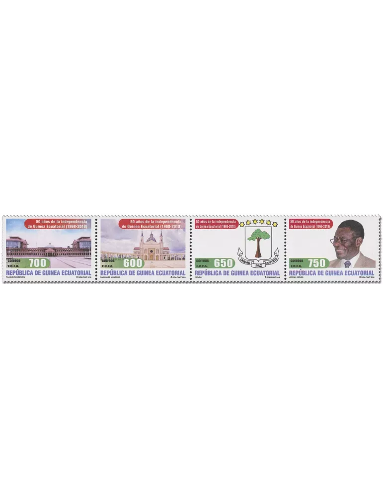 n° 671/674 - Timbre GUINEE-EQUATORIALE Poste