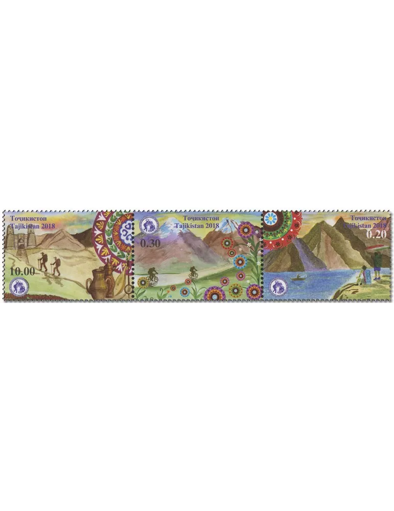 n° 599/600 et n° 601/603 - Timbre TADJIKISTAN Poste