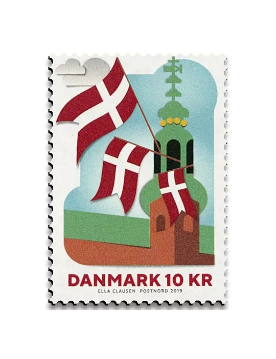 n° 4 - Timbre DANEMARK VIII - Carnets et ouvrages de luxe