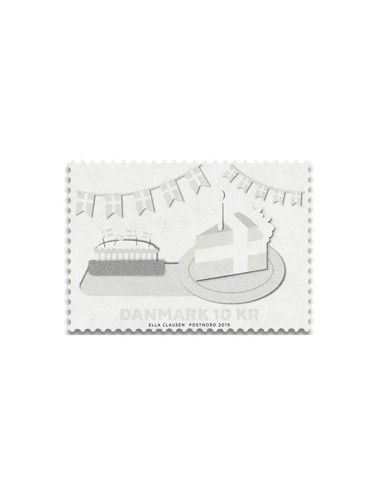 n° 4 - Timbre DANEMARK VIII - Carnets et ouvrages de luxe