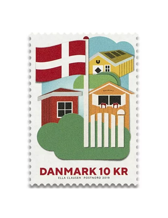n° 4 - Timbre DANEMARK VIII - Carnets et ouvrages de luxe