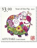 n° 724/725 - Timbre AITUTAKI Poste