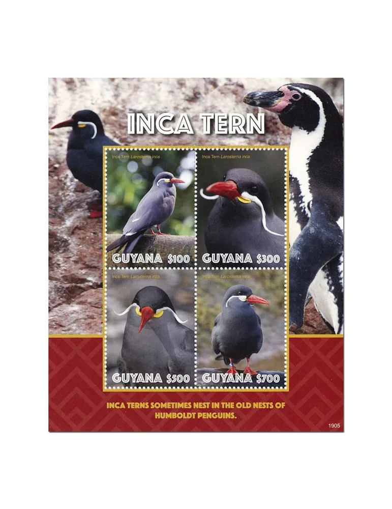 n° 7057/7060 - Timbre GUYANA Poste