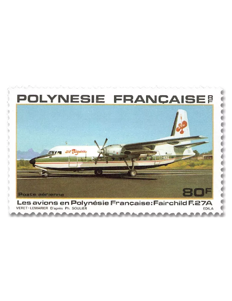 n° 148/152 -  Timbre Polynésie Poste aérienne