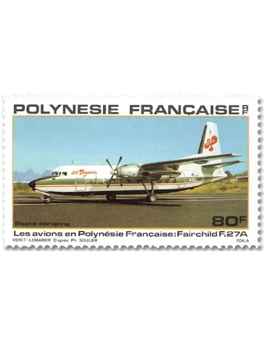 n° 148/152 -  Timbre Polynésie Poste aérienne